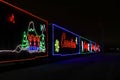 Canadian Pacific Christmas Train - neon decorated train starts from Montreal goes across Canada to Vancouver