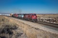 Canadian Pacific Freight Train Passing Through Nampa Idaho Royalty Free Stock Photo