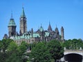 Canadian parliament building Royalty Free Stock Photo