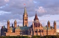 Canadian Parliament Building at Dusk