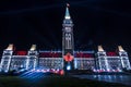 Canadian Parliament Building at Night