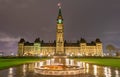 Canadian Parliament Building in Ottawa Royalty Free Stock Photo