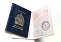 Canadian Passport Royalty Free Stock Photo