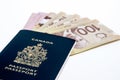 Canadian passport and Money