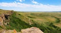 Canadian prairie in Southern Alberta, Canada Royalty Free Stock Photo