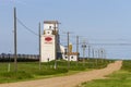 Canadian Prairies Grain Elevator Saskatchewan Royalty Free Stock Photo