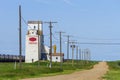 Canadian Prairies Grain Elevator Saskatchewan Royalty Free Stock Photo
