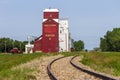 Canadian Prairies Grain Elevator Saskatchewan Royalty Free Stock Photo