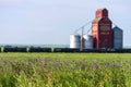 Canadian Prairies Wood Grain Elevator Saskatchewan Royalty Free Stock Photo