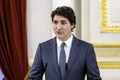 Canadian Prime Minister Justin Trudeau is attending a joint press conference with Ukraine's President Volodymyr