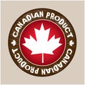 Canadian Product Label vector Royalty Free Stock Photo