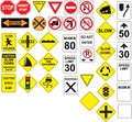 Canadian road signs Royalty Free Stock Photo