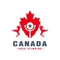 Canadian rock climbing logo