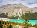 Canadian Rockies, Peyto Lake Royalty Free Stock Photo