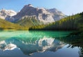 Canadian Scenic Landscape, Emerald Lake Royalty Free Stock Photo