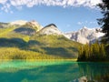 Canadian Scenic Landscape, Emerald Lake Royalty Free Stock Photo