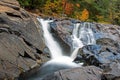 Canadian Shield Waterfall In Bracebridge, Ontario, Canada