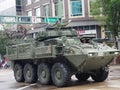 Canadian Soldier In Tank In Parade In Edmonton Alberta