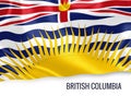Canadian state British Columbia flag.