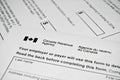 Canadian tax form.