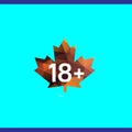 Canadian television content rating system vector icon buttons