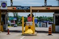 Canadian-US border crossing at St Sault Marie.