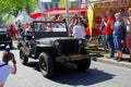 May 2018, Canadian war veteran military jeep parade Liberation Day, Netherlands Royalty Free Stock Photo