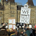 Canadians protest suspension of Parliament