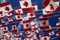 Canaian flags Royalty Free Stock Photo