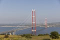 1915 Canakkale Bridge aerial view in Canakkale, Turkey. World\'s longest suspension bridge opened in Turkey. Turkish: 1915