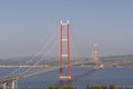 1915 Canakkale Bridge aerial view in Canakkale, Turkey. World\'s longest suspension bridge opened in Turkey. Turkish: 1915