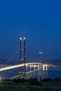 1915 Canakkale Bridge aerial view in Canakkale, Turkey. World\'s longest suspension bridge opened in Turkey. Turkish: 1915