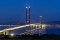 1915 Canakkale Bridge aerial view in Canakkale, Turkey. World\'s longest suspension bridge opened in Turkey. Turkish: 1915