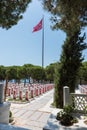 Canakkale Martyrs Memorial military cemetery in Canakkale