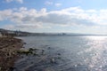 Sea and calm skies and gulls