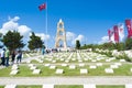 Canakkale, Turkey - August 10, 2018 : This martyrdom was built in the memory of 57th Regiment giving thousands of martyrs Royalty Free Stock Photo