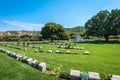 Ari Burnu war cemetery and memorial at Gallipoli in Turkey. Royalty Free Stock Photo