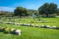 Ari Burnu war cemetery and memorial at Gallipoli in Turkey. Royalty Free Stock Photo