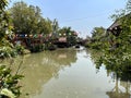 The canal around Ayothaya floating market, Ayutthaya, Thailand Royalty Free Stock Photo