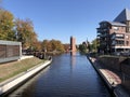 Canal around the old town of Emden Royalty Free Stock Photo
