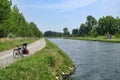 Canal Bacchelli Cremona, Lombardy, Italy Royalty Free Stock Photo