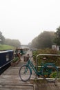 Canal Barges on the Forth and Clyde Canal Royalty Free Stock Photo