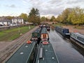 Canal barges at Pontcysyllte Royalty Free Stock Photo