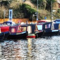 Canal basin Worcester uk Royalty Free Stock Photo