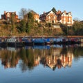 Canal basin Worcester uk Royalty Free Stock Photo