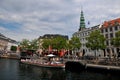 CANAL BOAT CRUSING IN COPENHAGEN DENMARK