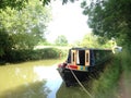 A canal boat on the Oxford Union Canal