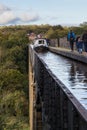 Canal boat on the Pontcysyllte Aqueduct