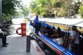 Canal boat stop. Bangkok Thailand