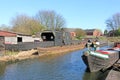 Canal boats on the Dudley Canal Royalty Free Stock Photo